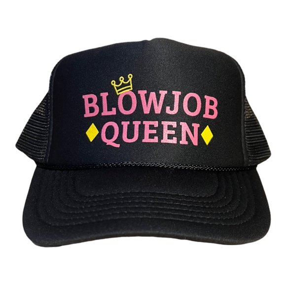 Funny Trucker Hats | Accessories | Blowjob Queen Hat Funny Bachelorette